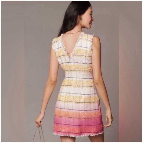 Anthropologie Maeve Sleeveless Tweed Mini Dress NWT 18W - Picture 8 of 15